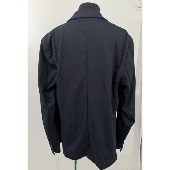 Saks Fifth Avenue L  Navy Sport Coat Blazer Jacket NWT‎ MSRP400 - Picture 3 of 6